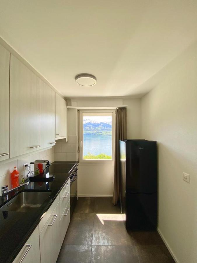 Panorama Boutique Apartment With Air Condition, Spa Entry In Solbadhotel Sigriswil Exteriör bild